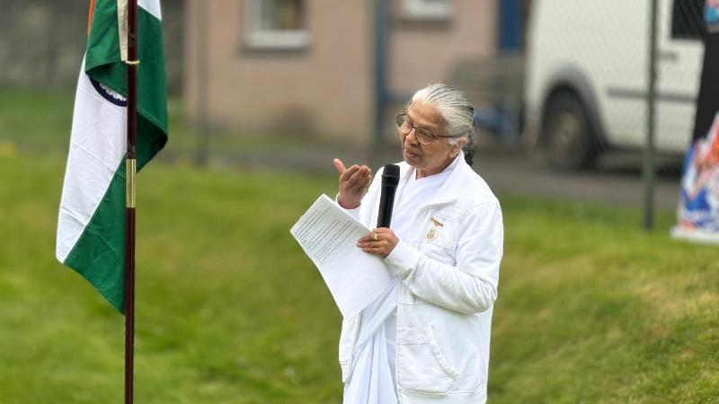 Celebrated International Day Of Yoga at Grange Cricket Club, Edinburgh